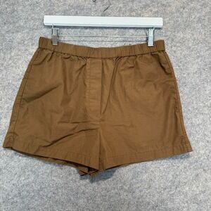 Wilfred Free Pull On‎ Shorts Womens Medium Stretch Pockets Flat Front Cotton 3"